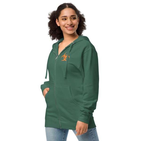 VIrus Feliz Unisex fleece zip up hoodie - Image 6