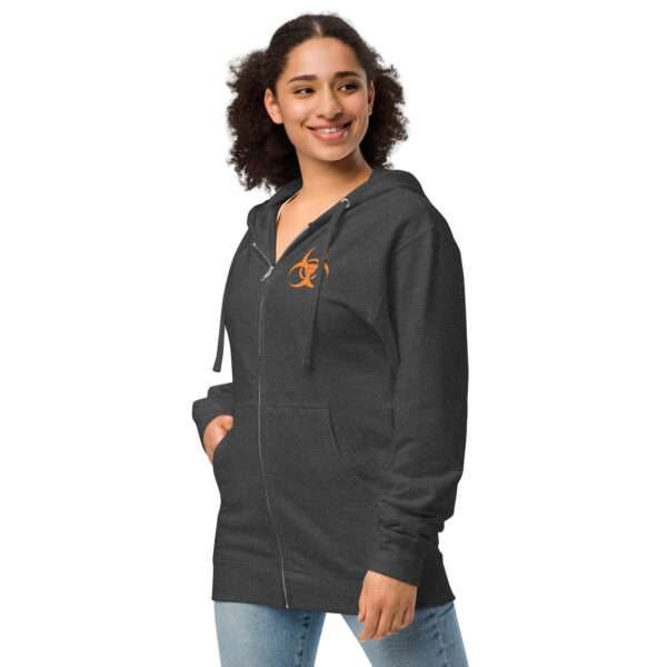 VIrus Feliz Unisex fleece zip up hoodie - Image 3