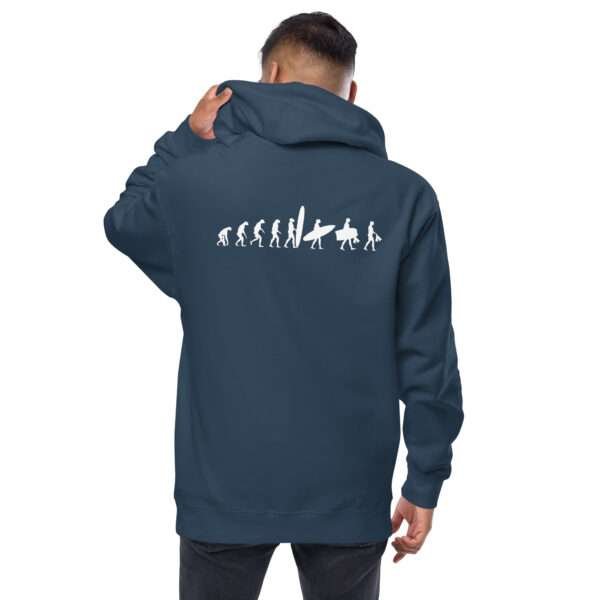 Bodysurfer SurfEvolucion Unisex fleece zip up hoodie - Image 2